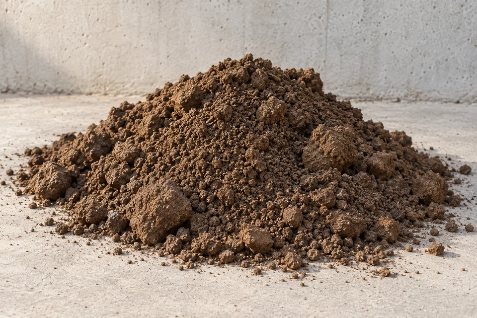 Beispielbild: ein Haufen brauner Erde mit größeren Erdklumpen